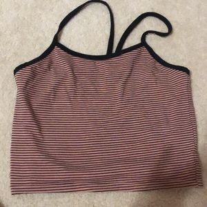 striped crop top